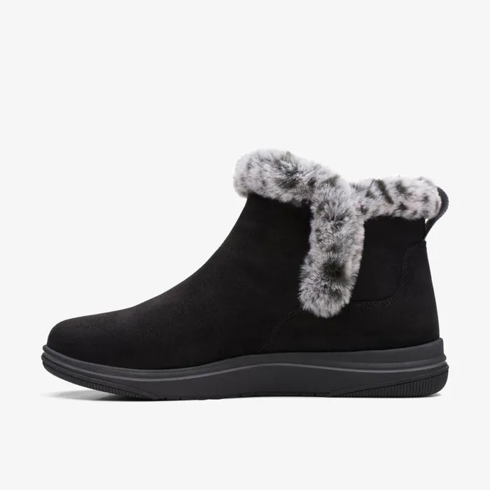 Clarks Black Boots Brinkley Fur Black 8211 Women