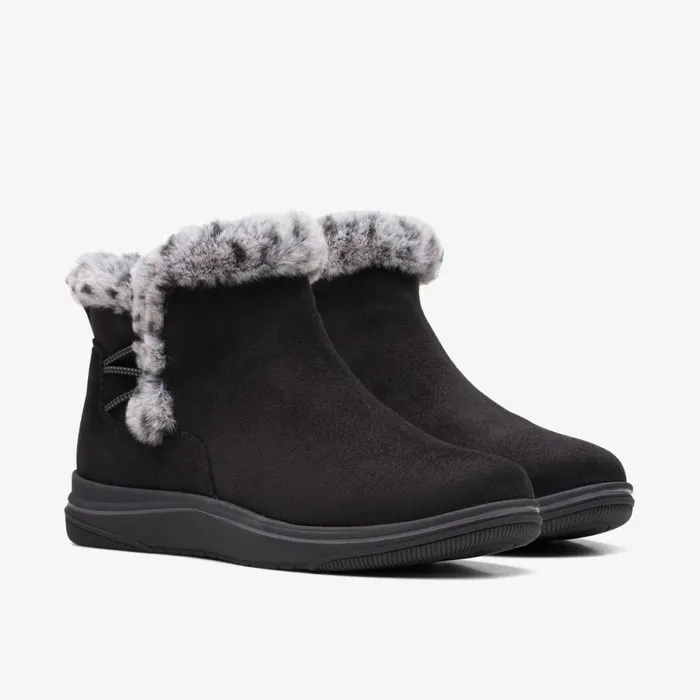 Clarks Black Boots Brinkley Fur Black 8211 Women
