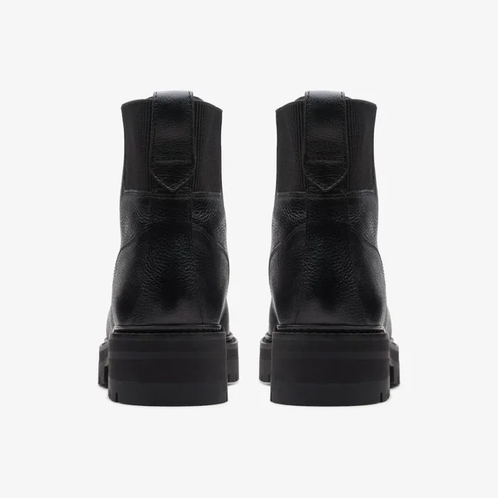 Clarks Black Boots Orianna Mid Black Warmlined Leather 8211 Women