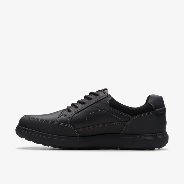 Clarks Black Shoes Mapstone Lo GoreTex Black Leather 8211 Men