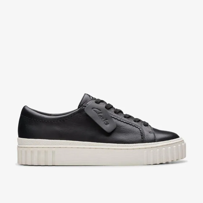 Clarks Black Shoes Mayhill Walk Black Leather 8211 Women