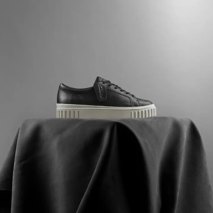 Clarks Black Shoes Mayhill Walk Black Leather 8211 Women