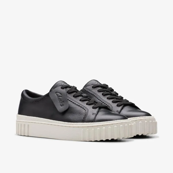 Clarks Black Shoes Mayhill Walk Black Leather 8211 Women