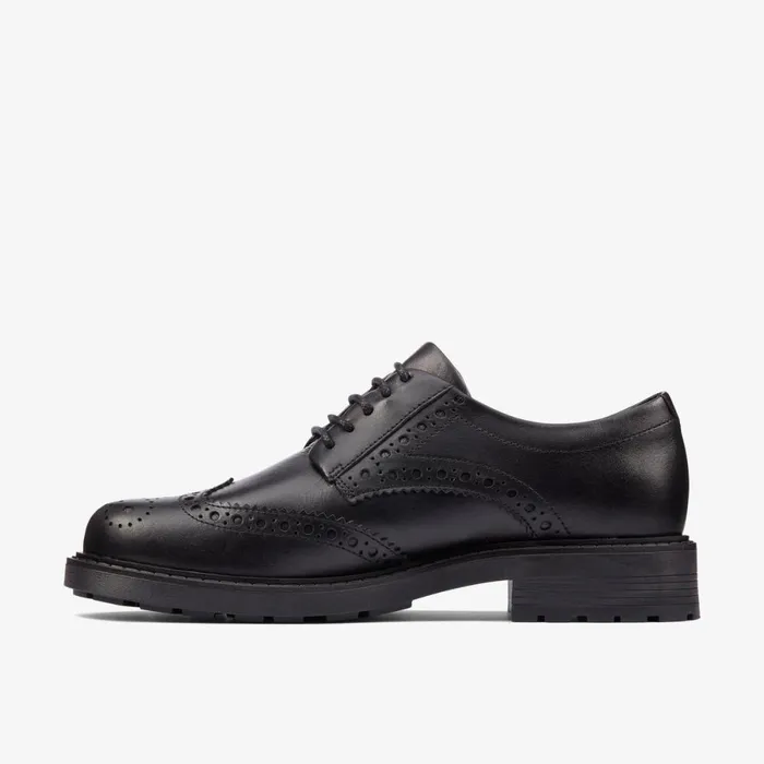 Clarks Black Shoes Orinoco 2 Limit Black Leather 8211 Women