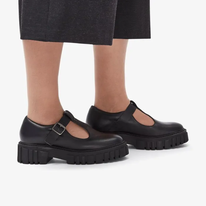 Clarks Black Shoes Page Bar Black Leather 8211 Women