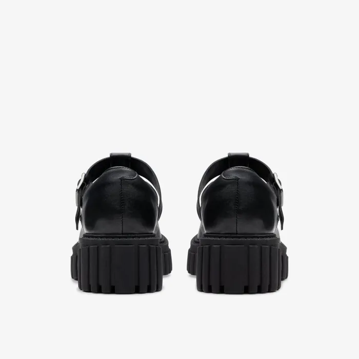 Clarks Black Shoes Page Bar Black Leather 8211 Women