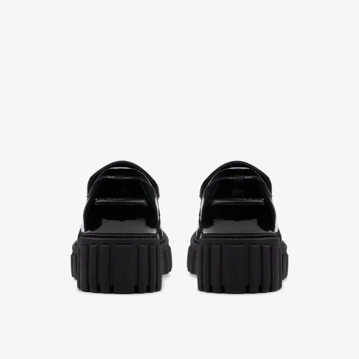 Clarks Black Shoes Page Loafer Black Patent 8211 Women