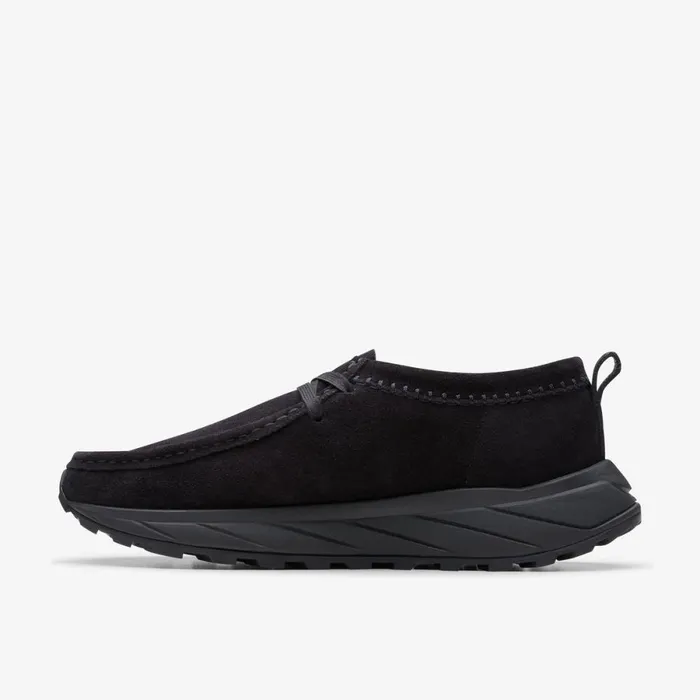 Clarks Black Shoes Walla Eden Lo Black Suede 8211 Men
