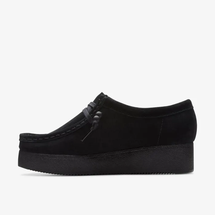 Clarks Black Shoes Wallacraft Bee Black Suede 8211 Women