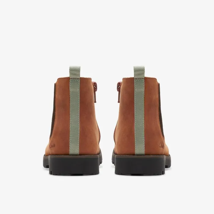 Clarks Boots Heath Trail Tan Leather 8211 Kids Clarks Boots Heath Trail Tan Leather 8211 Kids