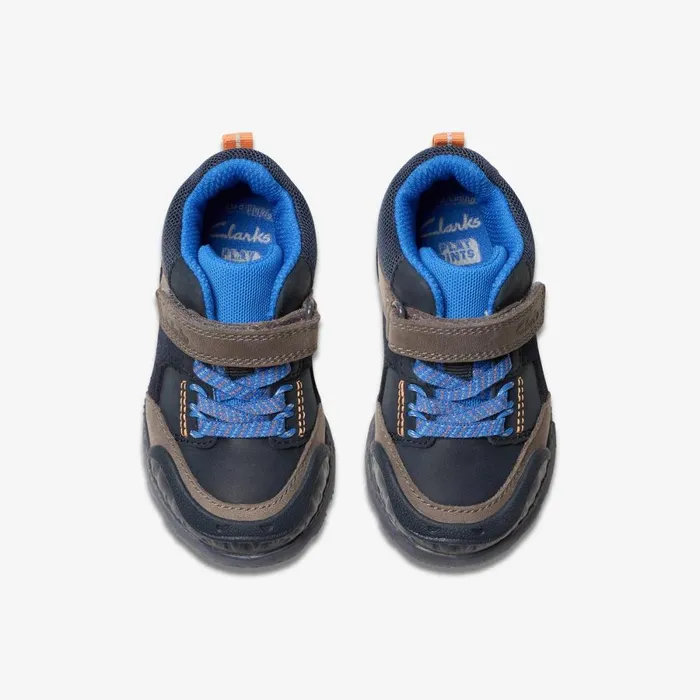 Clarks Boots Steggy 2 Glow Toddler Navy Combination 8211 Kids