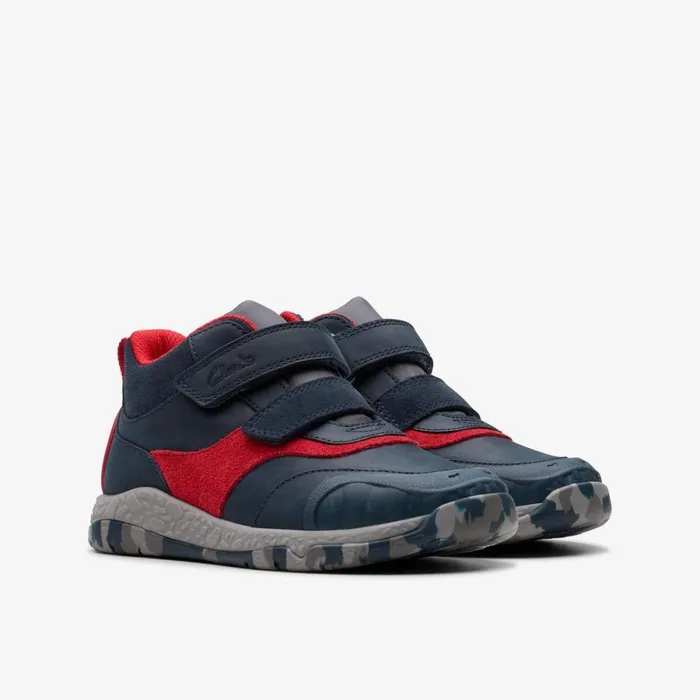 Clarks Boots Steggy Rex Navy 8211 Kids