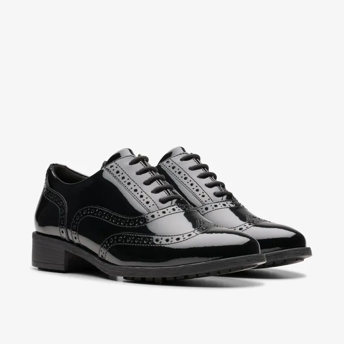 Clarks Brogues And Lace Ups Havisham Oak Black Patent 8211 Women