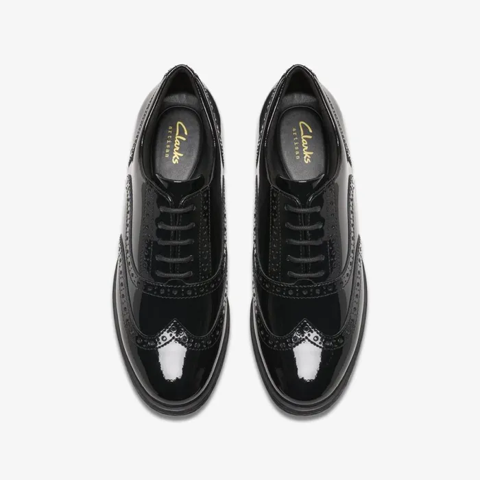 Clarks Brogues And Lace Ups Havisham Oak Black Patent 8211 Women