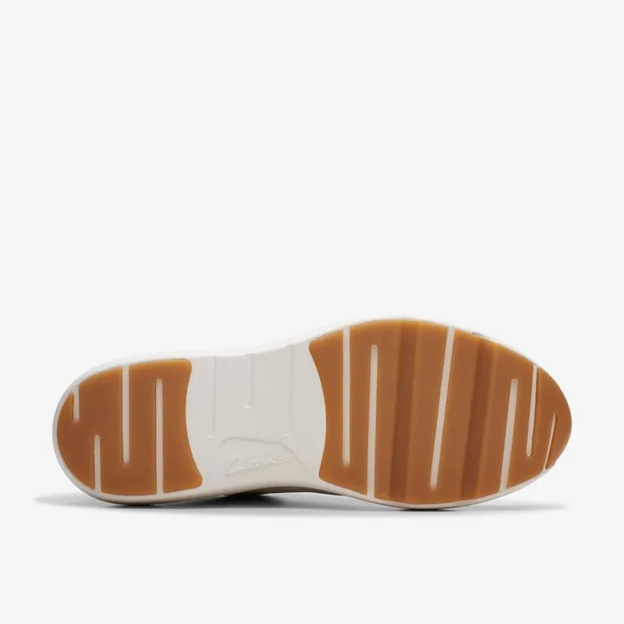 Clarks Flat Shoes Tivoli Zip Off White Leather 8211 Women