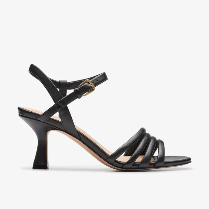 Clarks Heels Amali May Black Leather 8211 Women