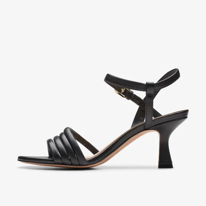 Clarks Heels Amali May Black Leather 8211 Women