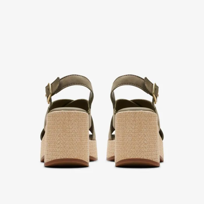 Clarks Heels Manon Wish Olive Nubuck 8211 Women