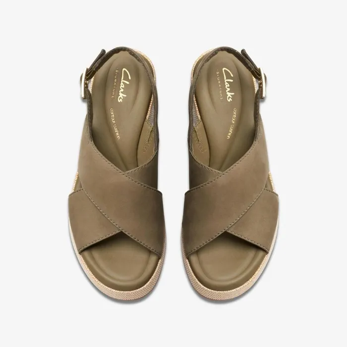 Clarks Heels Manon Wish Olive Nubuck 8211 Women