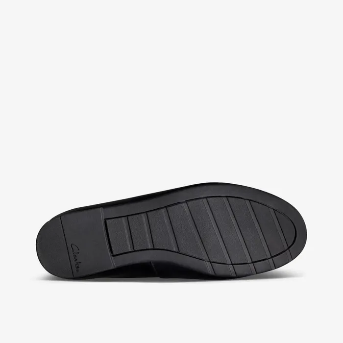 Clarks Shoes Scala Lace Youth Black Leather 8211 Kids