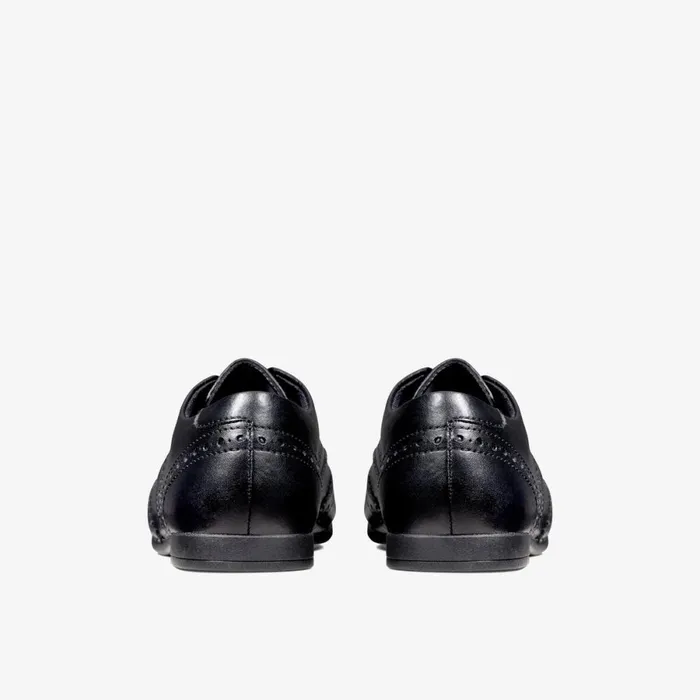 Clarks Shoes Scala Lace Youth Black Leather 8211 Kids