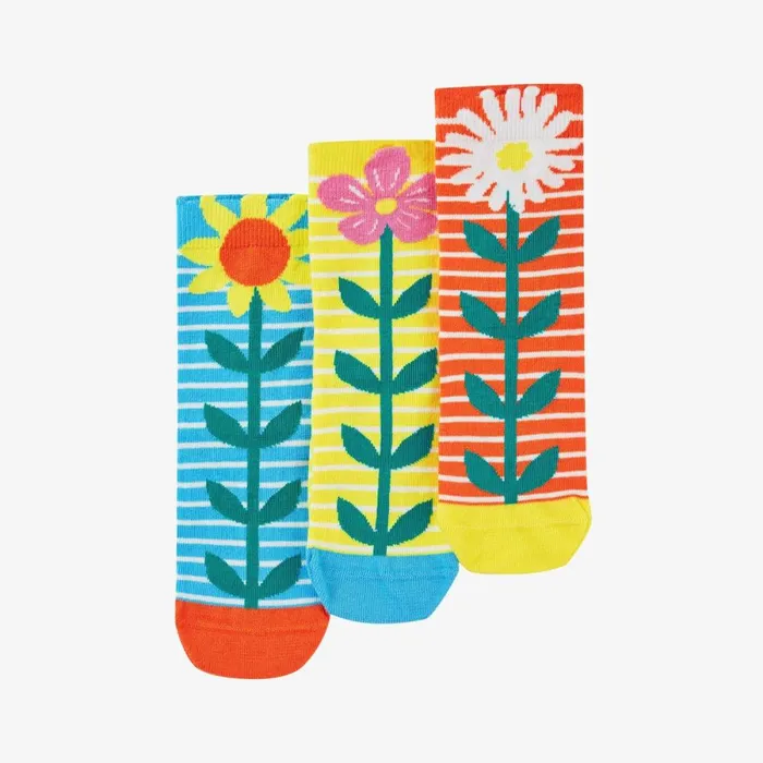 Clarks Socks and Tights Rock My Socks 3 Pack Infant Size 68 Echinacea Multicolour 8211 Kids