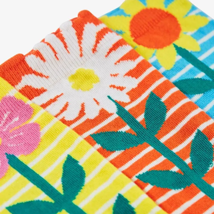 Clarks Socks and Tights Rock My Socks 3 Pack Infant Size 68 Echinacea Multicolour 8211 Kids