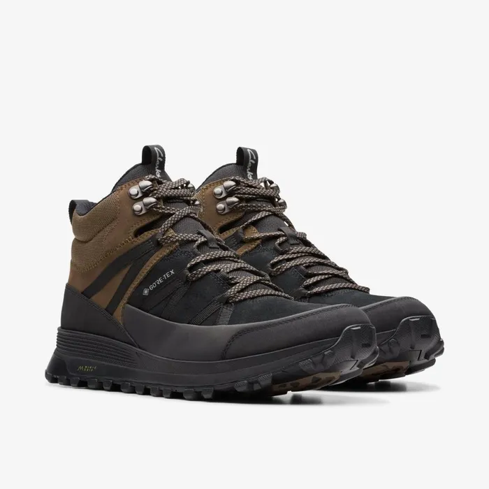 Clarks Trainers Atl Trek Rise GoreTex Black Suede 8211 Men