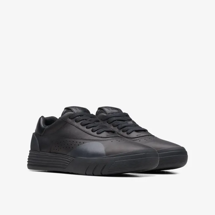 Clarks Trainers Cica Older Black Leather 8211 Kids