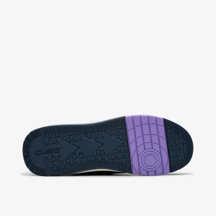 Clarks Trainers Cica Star Flex Youth Navy Purple 8211 Kids