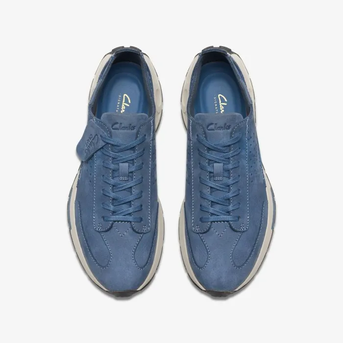 Clarks Trainers Craft Speed Blue Nubuck 8211 Men