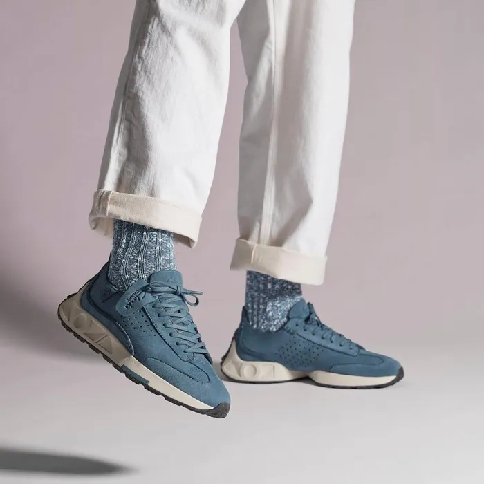 Clarks Trainers Craft Speed Blue Nubuck 8211 Men
