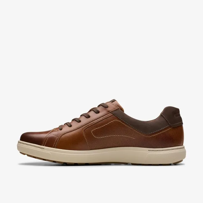 Clarks Trainers Mapstone Lace Tan Leather 8211 Men