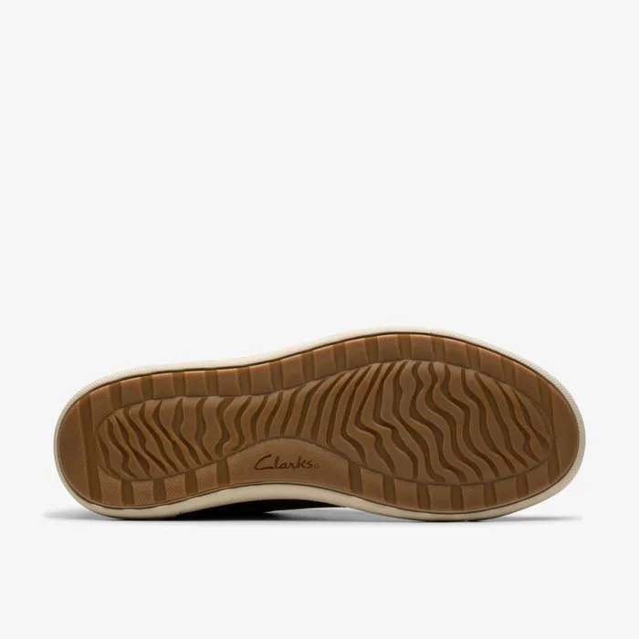 Clarks Trainers Mapstone Lace Tan Leather 8211 Men