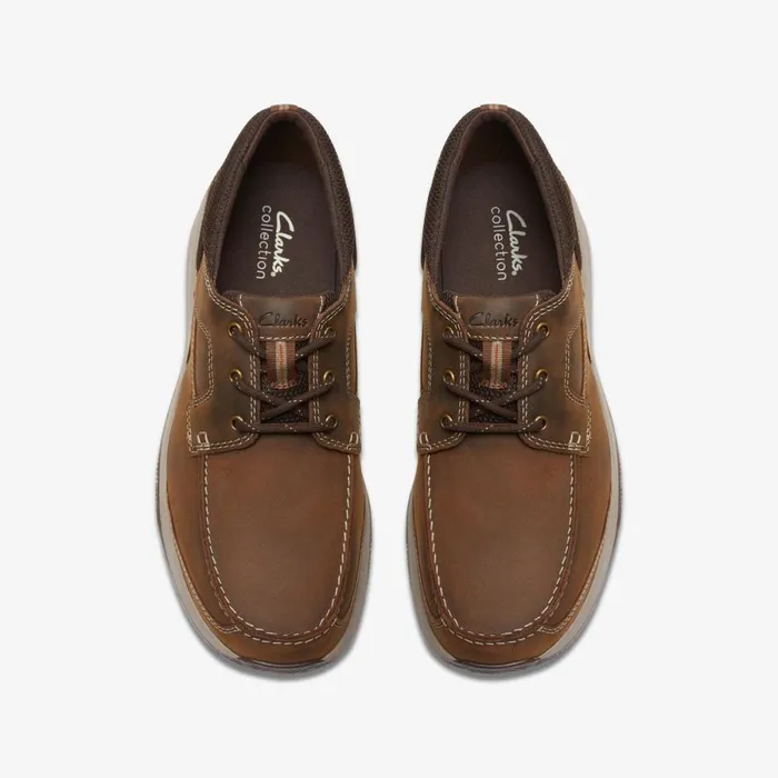 Clarks Trainers Sailview Lace Beeswax Leather 8211 Men