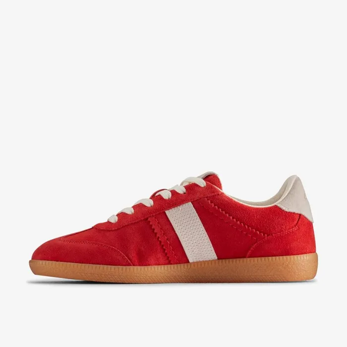 Clarks Trainers Stara Walk Red Combination Suede 8211 Women