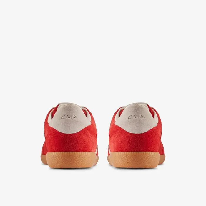 Clarks Trainers Stara Walk Red Combination Suede 8211 Women
