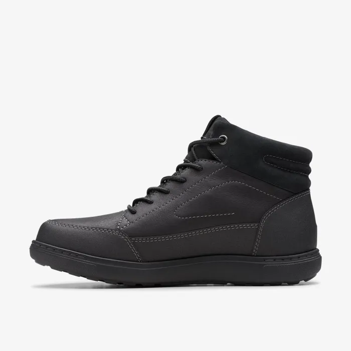 Clarks Waterproof Boots Mapstone Hi GoreTex Black Warmlined Leather 8211 Men