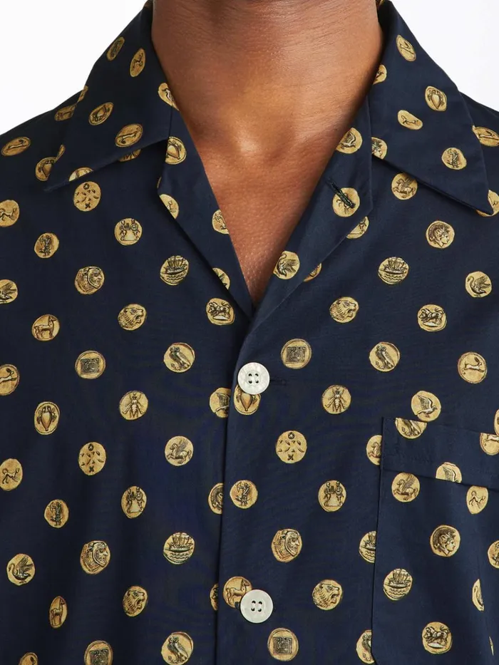 Classic Fit Pajamas Men Derek Rose Classic Fit Pajamas Ledbury 78 Cotton Batiste Navy