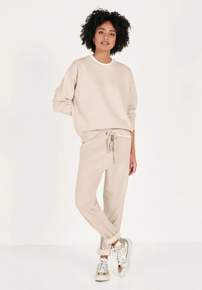 CoOrds Women Hush Lindsey Relaxed Sweatshirt Ecru