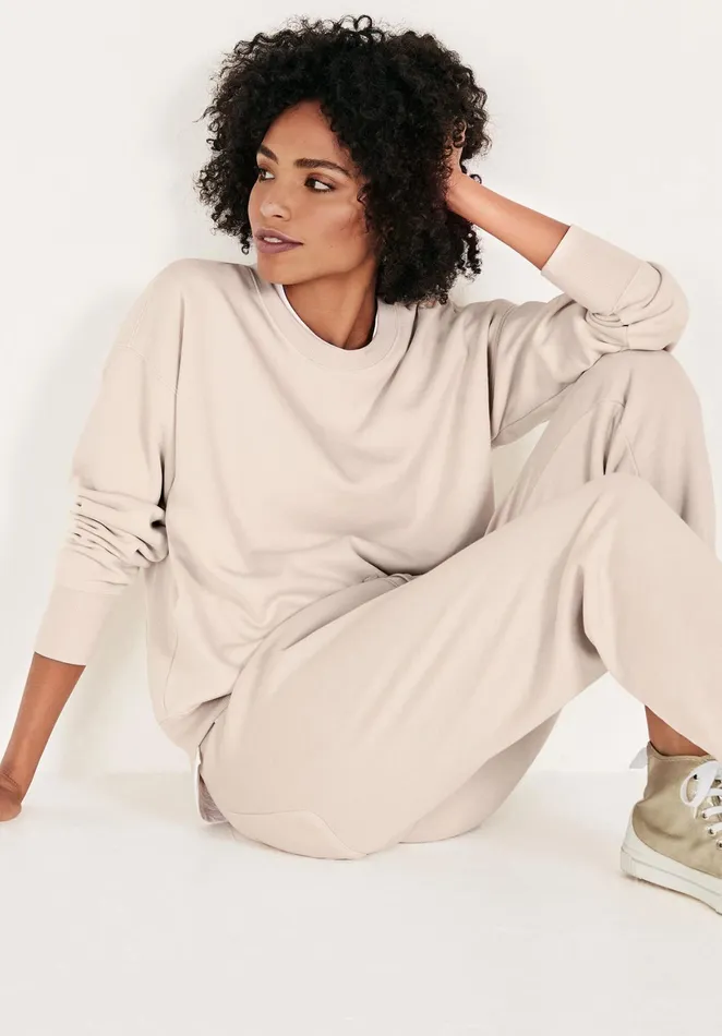 CoOrds Women Hush Lindsey Relaxed Sweatshirt Ecru