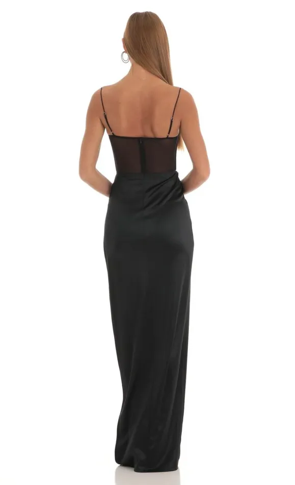 Corset Maxi Dress Black Women LUCY IN THE SKY Maxi Dresses Corset Maxi Dress Black Women LUCY IN THE SKY Maxi Dresses