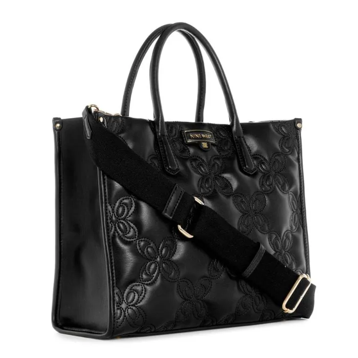 Cosette Jet Set Tote Black Women Nine West Satchels and Shoulder Bags Cosette Jet Set Tote Black Women Nine West Satchels and Shoulder Bags
