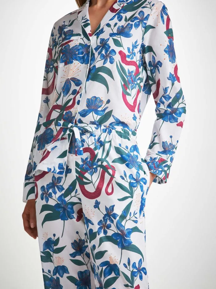 Cotton Pajamas Women Derek Rose Pajamas Ledbury 68 Cotton Batiste Multi