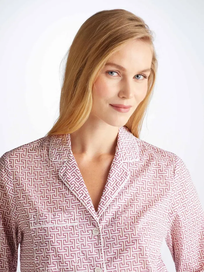 Cotton Pajamas Women Derek Rose Pajamas Ledbury 72 Cotton Batiste White