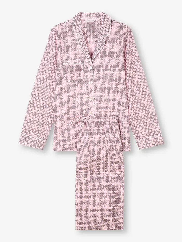 Cotton Pajamas Women Derek Rose Pajamas Ledbury 72 Cotton Batiste White