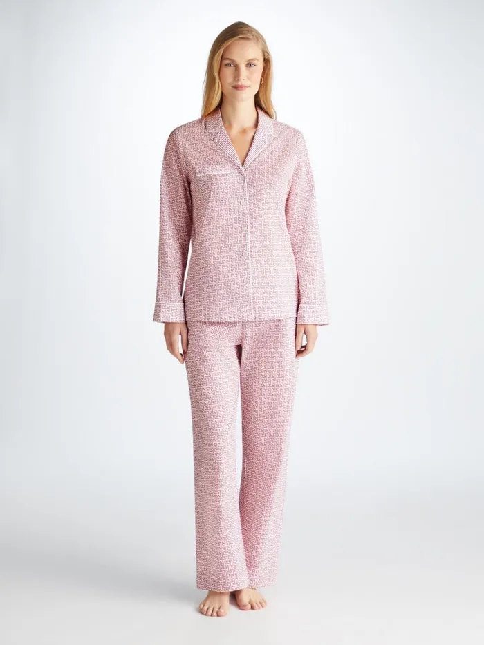 Cotton Pajamas Women Derek Rose Pajamas Ledbury 72 Cotton Batiste White