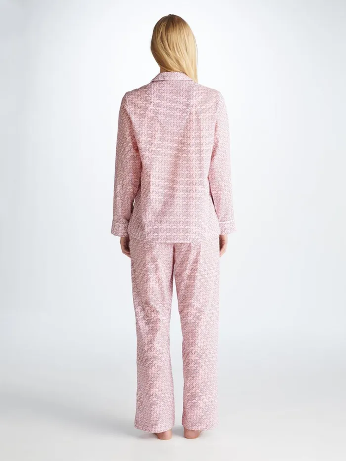 Cotton Pajamas Women Derek Rose Pajamas Ledbury 72 Cotton Batiste White