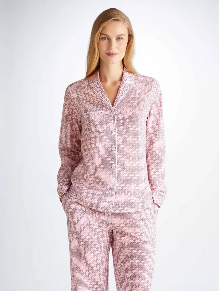 Cotton Pajamas Women Derek Rose Pajamas Ledbury 72 Cotton Batiste White
