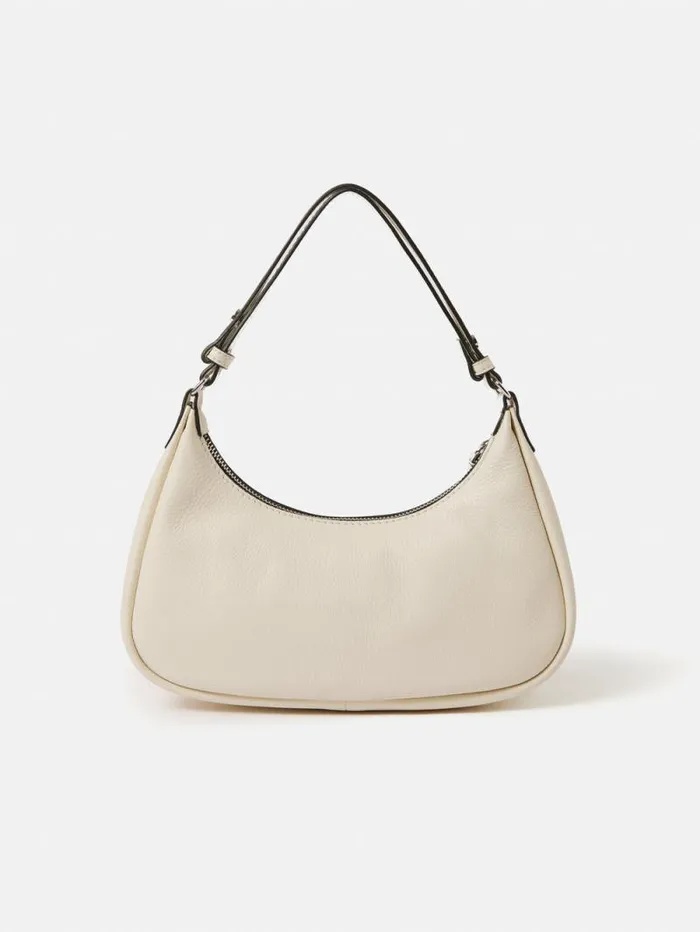 Crescent Bag Small Off White Women Jigsaw Leather
